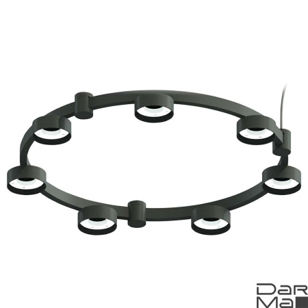 Корпус подвесной люстры Ambrella light DIY Spot Techno Ring SBK черный песок C9238