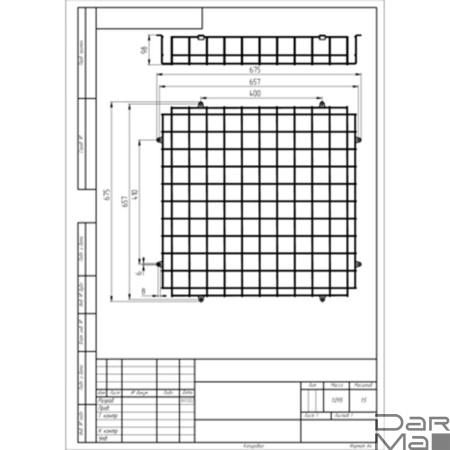 Решетка ЭРА SPO-BAR-650-650 Б0055406