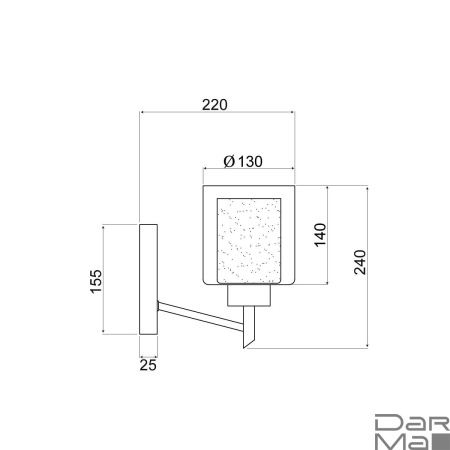 Бра Vele Luce Felice VL1425W01