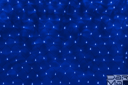 LED-XG-288-2*2M-230V СИНИЕ LED на черн с контр