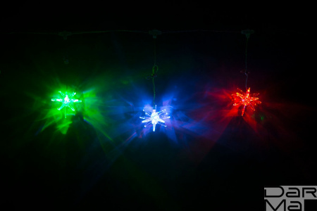 LED-PL-BA-6-24V, свет. бахрома с насадками кристаллы