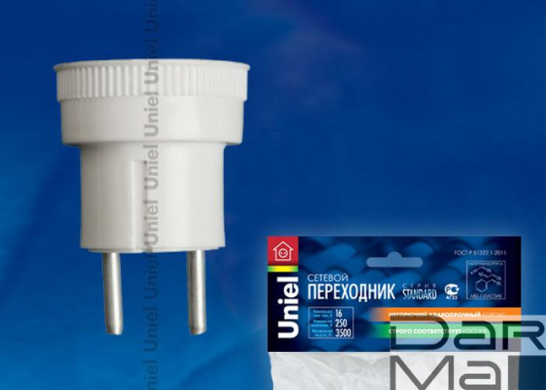 Переходник сетевой Uniel 1гн б/з Стандарт S-ES1-16R 06708