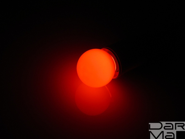 LED G45 220V-240V Red, красный