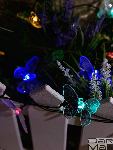 Гирлянда на солнечных батареях Uniel Бабочки USL-S-129/PT4000 Butterflies UL-00006557