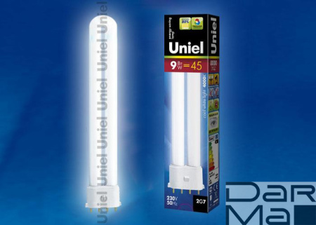 Лампа энергосберегающая Uniel 2G7 9W 4000K матовая ESL-PL-9/4000/2G7 06000