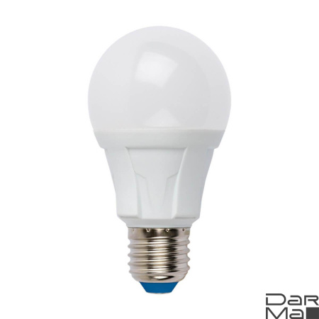Лампа светодиодная диммируемая Uniel E27 10W 3000K матовая LED-A60 10W/3000K/E27/FR/DIM PLP01WH UL-00004287