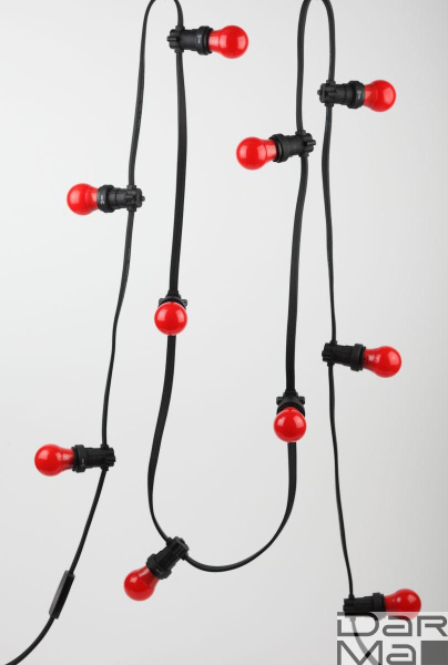 Лампа светодиодная ЭРА E27 3W 3000K красная ERARL50-E27 Б0049580