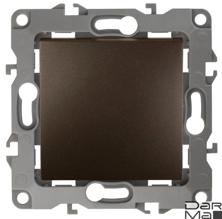 Кнопка ЭРА 12 10AX 250V бронза 12-1111-13 Б0047837