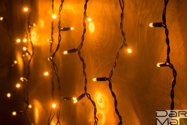 LED-RPLR-160-4.8M-240V-Y/BL-F(Y)  W/O Flash на черном проводе (без силового шнура)