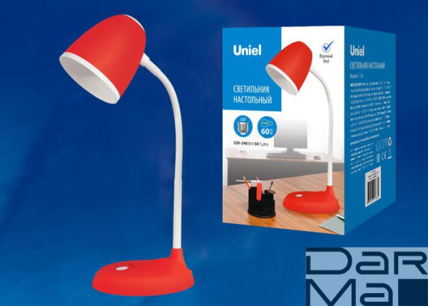 Настольная лампа Uniel Standard TLI-228 Red E27 UL-00003651