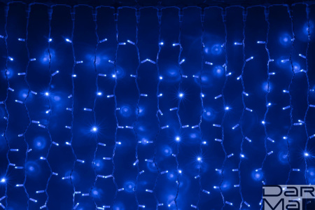 LED- PLRS-1920-240V-2*1,5М-В/WH (синие светодиоды/белый каучуковый пр)