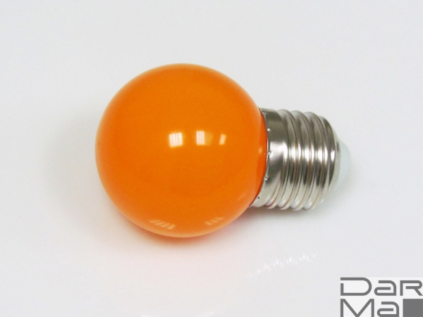 LED G45 220V-240V Orange, оранжевый