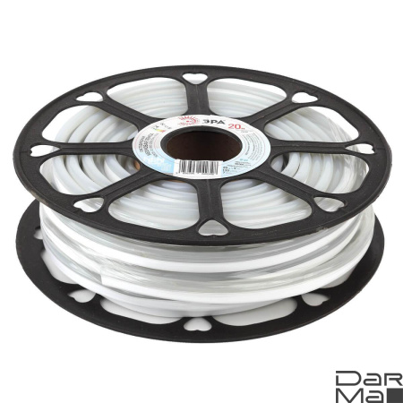 Гибкий неон ЭРА 2835SMD холодный белый 20M N2835-120-IP67-220V-20m-6500 Б0043073