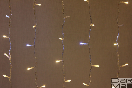 LED- PL-1920-240V-2*1.5M-WW/С-F(CW)  (белые теплые  светодиоды/прозр. пр), FLASH холодный белый 2023