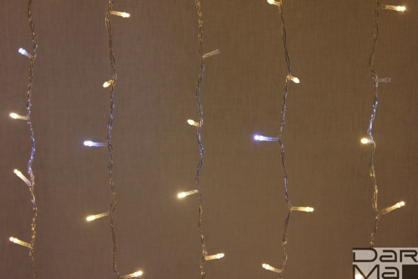 LED- PL-1920-240V-2*1.5M-WW/С-F(CW)  (белые теплые  светодиоды/прозр. пр), FLASH холодный белый 2023