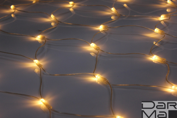 LED-SNL-432-2*3M-240V-WW/C БЕЛЫЕ ТЕПЛЫЕ LED на прозрачном проводе, соединяемая