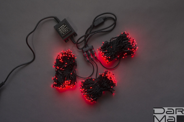 LED-BS-200*3-20M*3-24V-R (TYPE-3A) 3 нити, красный