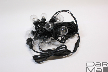 LED-2BLR-2835-50CM-10M-240V-R/BL, Белт-лайт с лампами красный/черный пр.