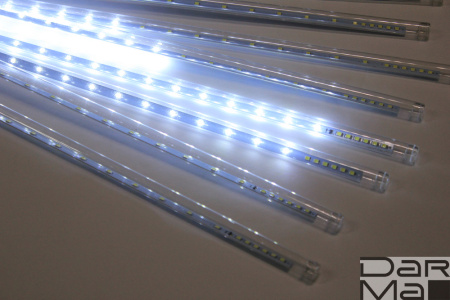 2021 Сосульки строб Трубки D12mm,10шт 0,5М Белая LED-PLM-SNOW-480SMD-0.5*4.5M-10-7V-W не соедин.
