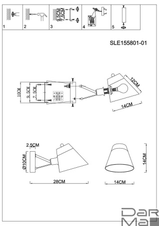 Бра Evoluce Vario SLE155801-01