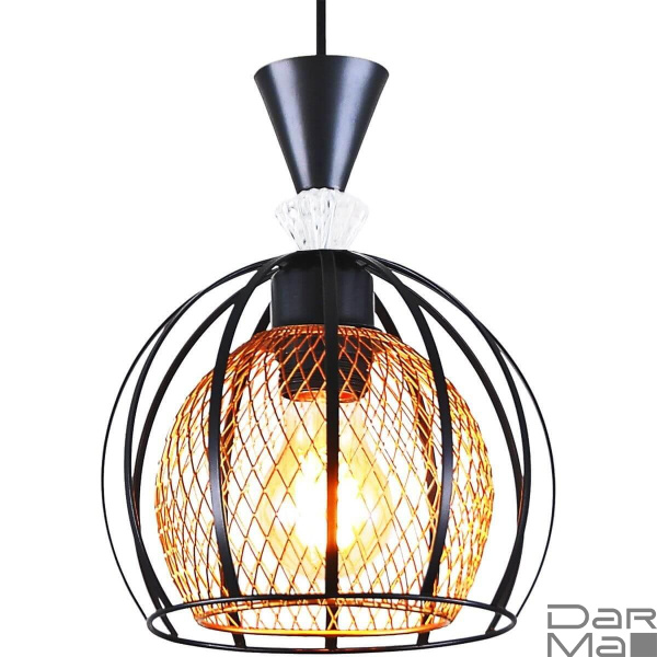 Подвесной светильник Reluce 03061-0.9-01 BK+GOLD