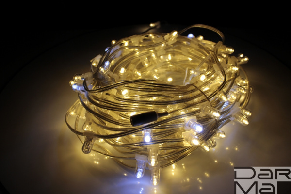 NEW LED-LP-15-100M-12V-WW-F(W), Светодиод. клип-лайт тёпл. бел..6-Flash c насадкой-колпачок