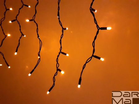 NEW LED-RPLR-160-4.8M-240V-Y/BL желтые светодиоды/черный провод