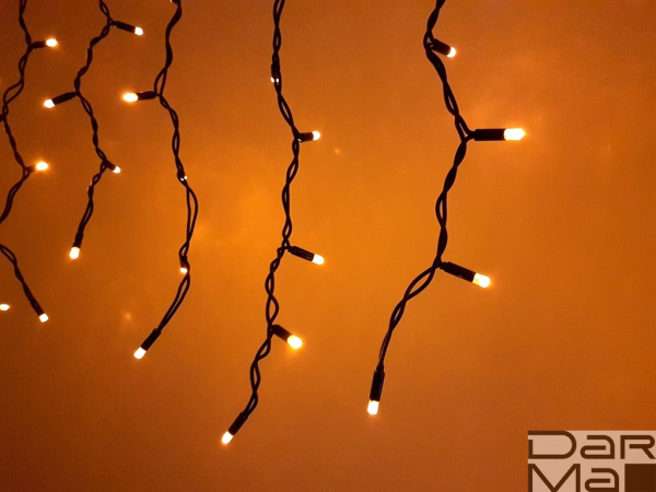 NEW LED-RPLR-160-4.8M-240V-Y/BL желтые светодиоды/черный провод