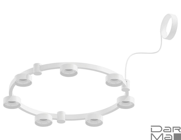 Корпус подвесной люстры Ambrella light DIY Spot Techno Ring SWH белый песок C9236