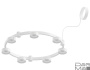 Корпус подвесной люстры Ambrella light DIY Spot Techno Ring SWH белый песок C9236