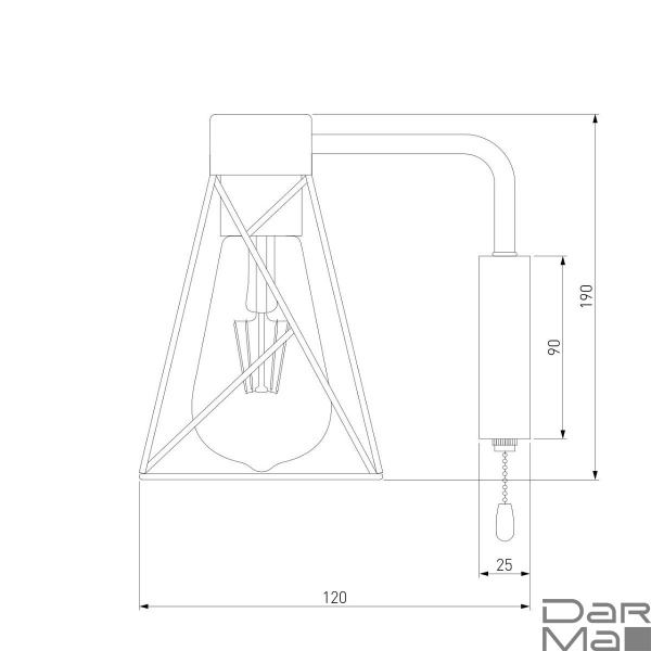 Бра Eurosvet Trappola 70107/1 белый