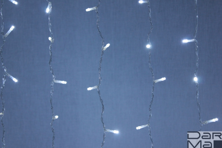 LED- PL-1920-240V-2*1.5M-W/С-F(CW)  (белые светодиоды/прозрачный пр), FLASH холодный белый 2023