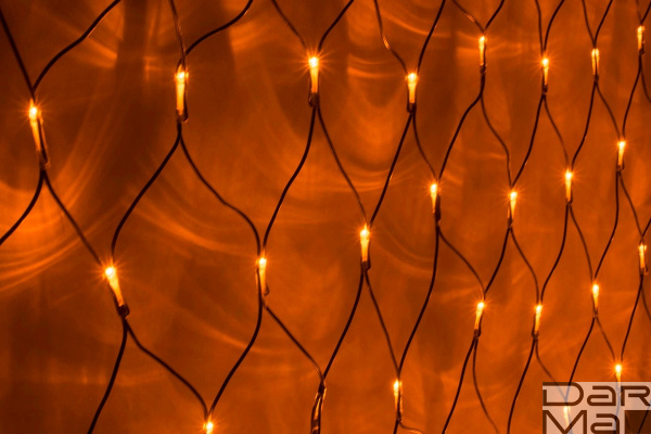 LED-SNL-288-2*2M-240V-Y/BL ЖЕЛТЫЕ LED на чернoм проводе, соединяемая