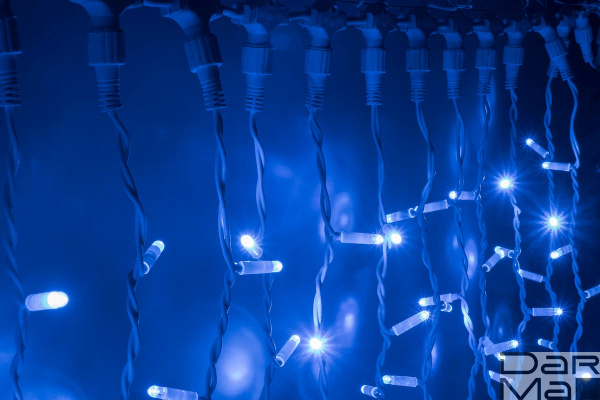 LED- PLRS-1920-240V-2*1,5М-В/WH (синие светодиоды/белый каучуковый пр)