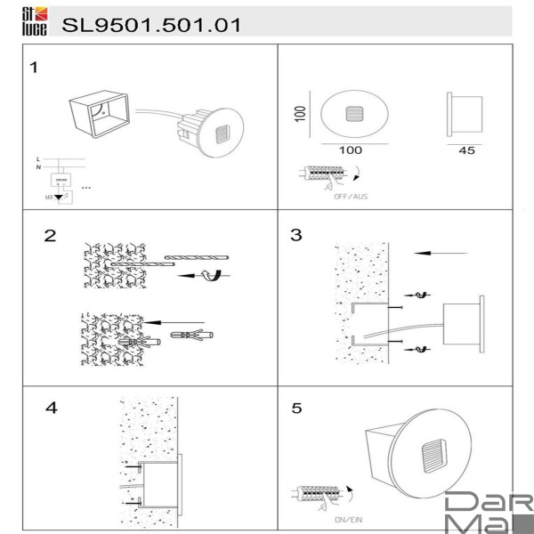 Уличный светодиодный светильник ST Luce Visano SL9501.501.01