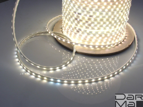 Светодиодная лента Milky LT-2W-100M-240V-WW тёплый белый, 6*9мм