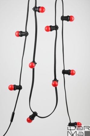 Лампа светодиодная ЭРА E27 1W 3000K красная ERARL45-E27 Б0049575