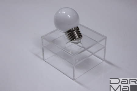 LED G45 0.5W 220-240V 2700K Warm White E27  белая теплая новый завод