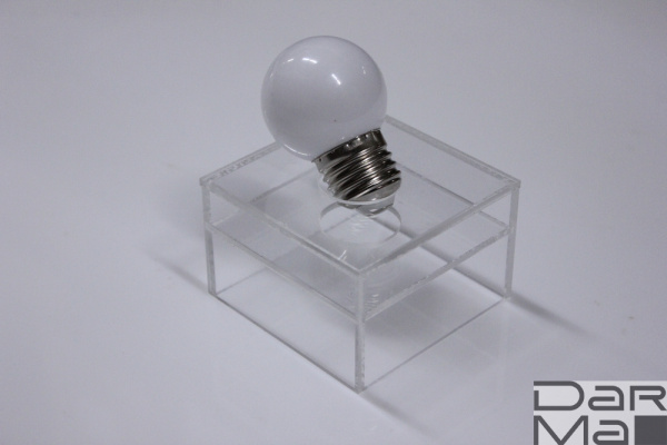 LED G45 0.5W 220-240V 2700K Warm White E27  белая теплая новый завод