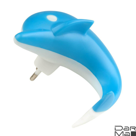 Настенный светодиодный светильник Uniel DTL-301-Дельфин/Blue/4LED/0,5W 10313