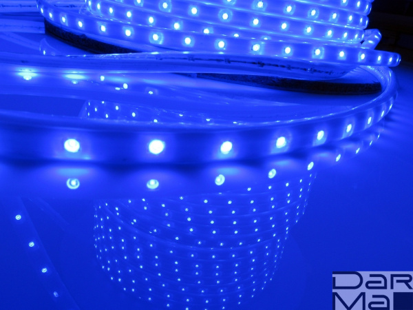 Светодиодная лента Milky LT-2W-100M-240V-B синий, 6*9мм