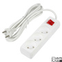 Удлинитель Uniel Ultra 3гн х 3м б/з S-CU3-3B White UL-00009995