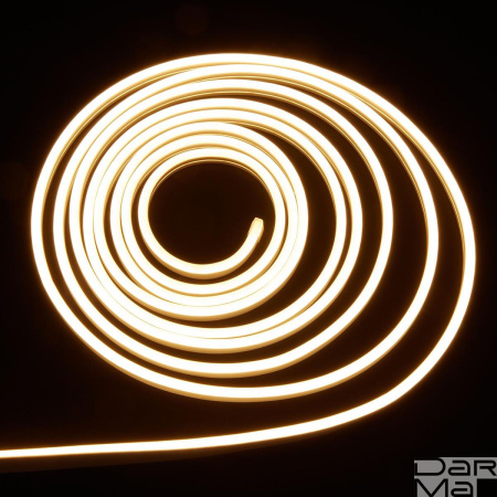 Гибкий неон Uniel 10W/m 120LED/m 2835SMD теплый белый 15M ULS-N11-2835-120LED/m-8mm-IP67-DC24V-10W/m-15M-3000K UL-00009096