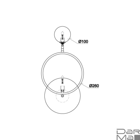 Бра Vele Luce Saturno VL5764W21