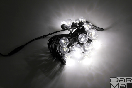 LED-2BLR-2835-50CM-10M-240V-W/BL, Белт-лайт с лампами белый холодный/черный пр.