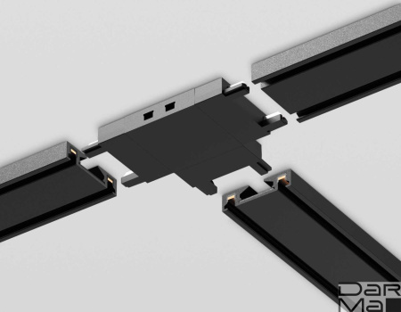 Коннектор T-образный Ambrella light Track System Magnetic Ultra Slim GV1122