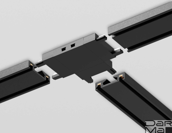 Коннектор T-образный Ambrella light Track System Magnetic Ultra Slim GV1122