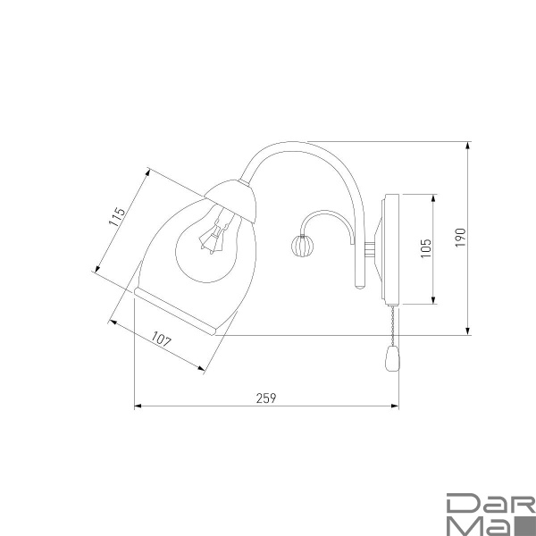 Бра Eurosvet 30026/1 золото