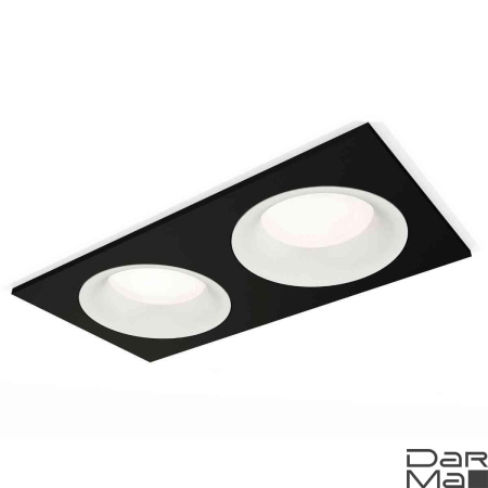 Комплект встраиваемого светильника Ambrella light Techno Spot XC7636001 SBK/SWH черный песок/белый песок (C7636, N7010)