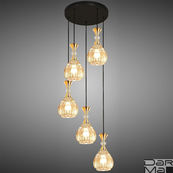 Подвесная люстра Reluce 09015-0.9-05 Amber